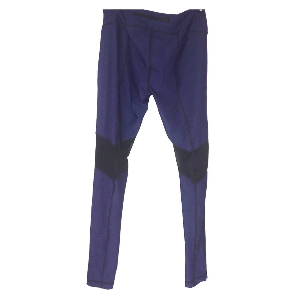Woman’s blue with mesh yoga/workout pants